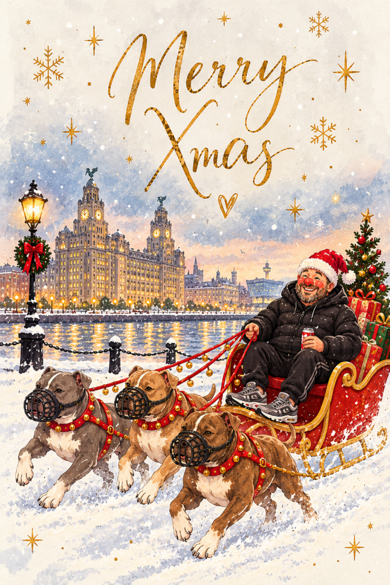 Merry Xmas Sleigh Waterfront